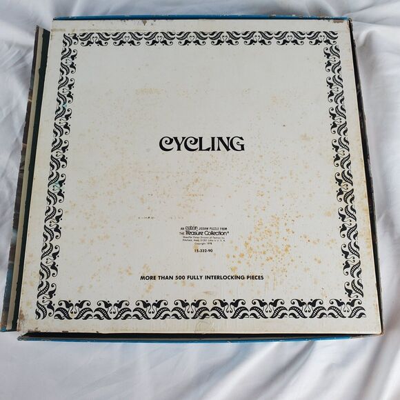 Eaton 1978 Puzzle "Cycling" 500 Missing One Piece 18"x24"  Treasure Collection - Picture 14 of 15